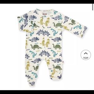 Dino magnetic footie sleeper Pjs - newborn & 0-3